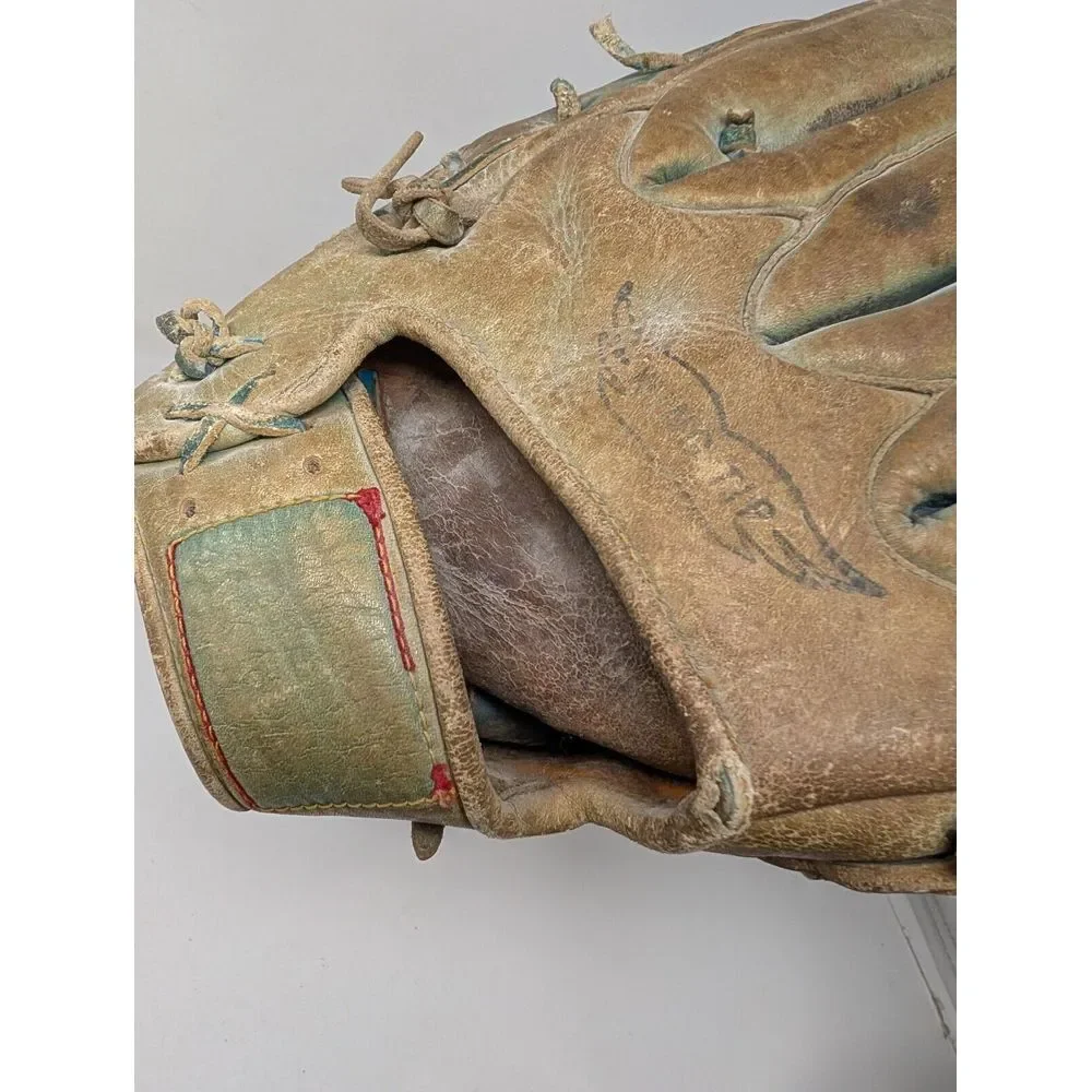 Vintage Rawlings GJ56 Reggie Jackson Baseball‎ Glove Wingtip Blue RHT 11